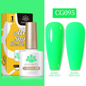 BORN PRETTY 10ml Neon Gel Polish Nail UV Gel Polish Colors Green Yellow Color Nail Art Gel Polish Soak Off Gel Varnish Semi Permanent Gel
