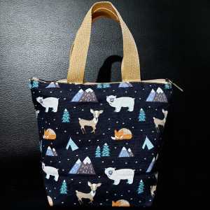 Tas Kanvas Kekinian Tas Jinjing Resleting Tas Mukena Ngaji Ibu Wanita