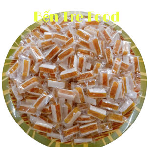 Kẹo Khóm dừa non kẹp bánh tráng mềm dẻo ít đường