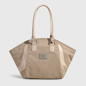 ALO Wing Shape Gym Tote Bag Color Block Patchwork Nylon Large Capacity Yoga Sports Shoulder Bag