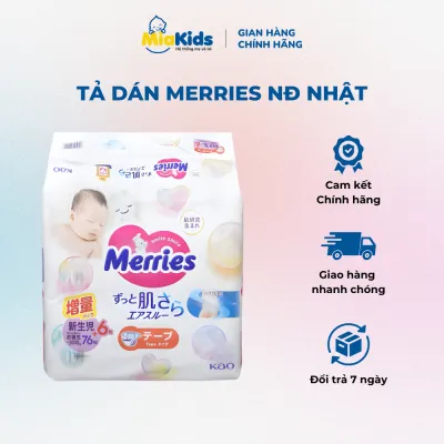Bỉm - Tã quần Merries nội địa Nhật size cộng miếng đủ size từ dán NB dán S Quần M L XL 2XL