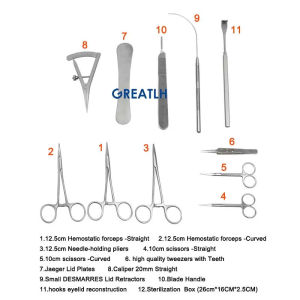 Double Eyelid Set s Ophthalmic Needle Holder Hemostatic Forceps Cosmetic Plastic Instrument Ophthalmic  Instrument