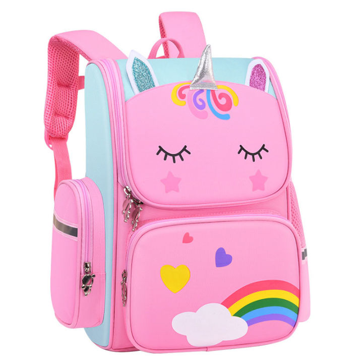 Unicorn School Bag Cute Cartoon School Beg Sekolah Rendah Perempuan Beg ...