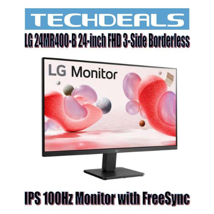 LG 24MR400-B 24-inch FHD 3-Side Borderless IPS 100Hz Monitor With ...