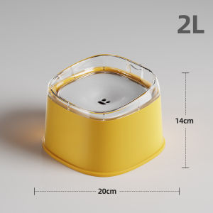 【GUGU-W】COD ชามน้ำสำหรับสัตว์เลี้ยง ชามน้ำลอยตัว 2L ป้องกันน้ำกระเซ็น ชามกันน้ำหก ป้องปากเปียก แยกฝุ่น