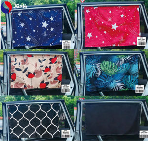 【Free Shipping】4pcs Car Curtain Window Sunshade Suction Cup Side Curtai 50*70cm Car curtains set sale