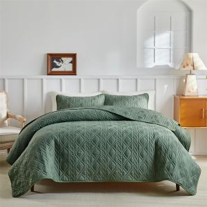 Quilt Bedding Sets Lightweight Soft Bedspread Coverlet with Pillow Cases Quilted Blanket Thin Comforter Bed Cover All Season