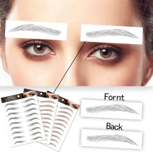 1 Sheet Eyebrow Sticker Bionic Eyebrows Semi-Permanent Waterproof Tattoo Eyebrow