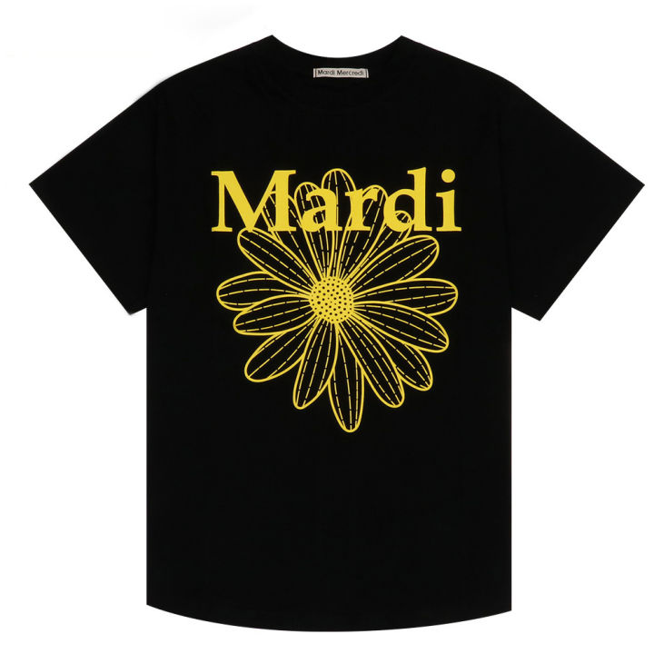 ●Mardi Mercredi●TSHIRT + PANTS 上下 SET UP_BLACK YELLOW MARDI MERCREDI T Shirt Flowermardi - Black Yellow | Lazada