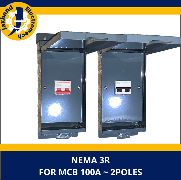 NEMA 3R Enclosure for MCB 80A /100A/125A 2Poles / Metal Enclosure ...