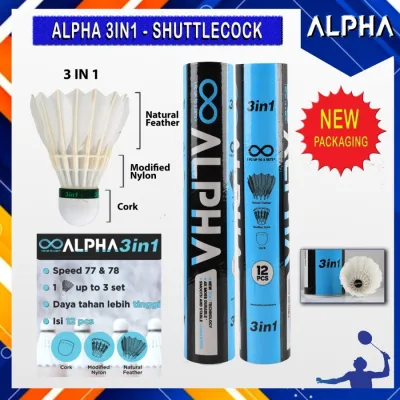 SHUTTLECOCK KOK ALPHA BLACK 3 iN1 TECHNOLOGY