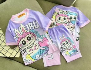 10-42kg labubu +bộ lửng ngố bé gái- thun lạnh 3D loại 1 mềm mịn bền đẹp 100