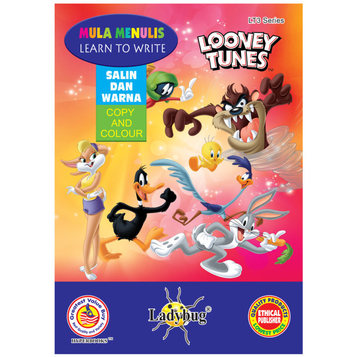 Looney Tunes Copy And Colour 16 Pages A5 Size LT3 SERIES | Lazada