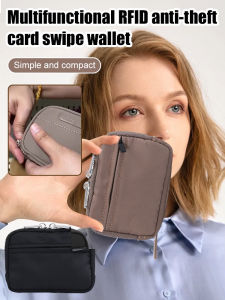 Wallet Card Holder Compact Safe RFID/Multifunctional Coin Purse/Portable For Business Travel Daily Use/Adults Students Men Women