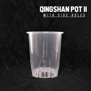 Qingshan pot control root flower pot clear pot garden pot 2size