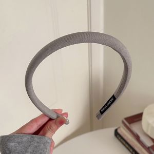 High Quality Women PU Leather Thick Sponge Wide Padded Hairbands Pearl Crystal Hair Hoop Band Girl Hair Accessories