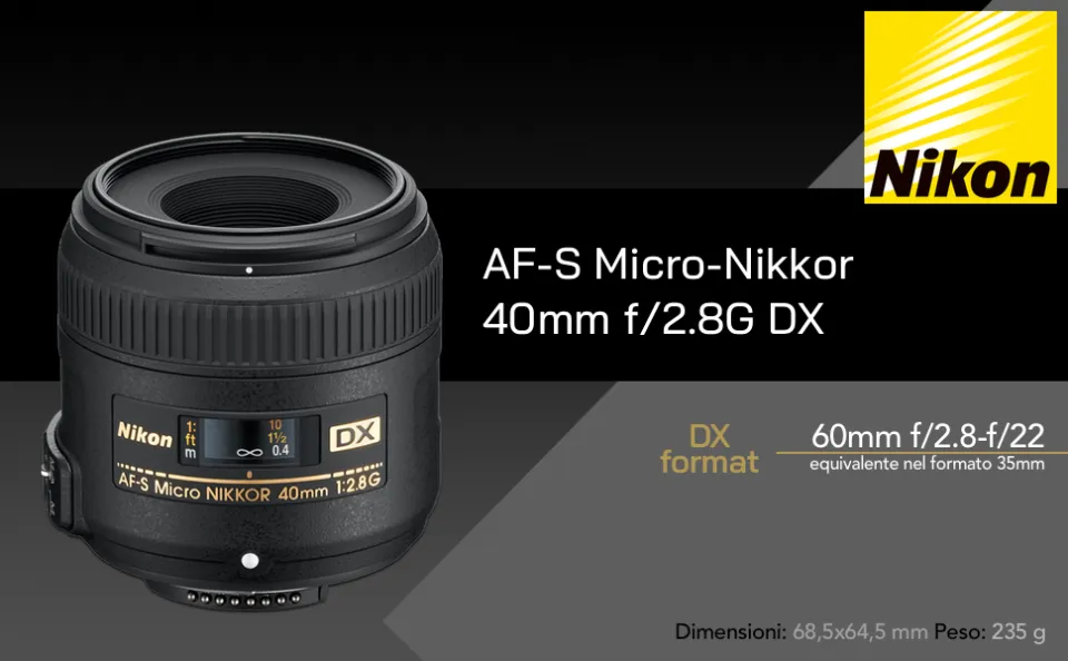 人気買付Nikon AF-S Micro NIKKOR 40mm レンズ(単焦点)