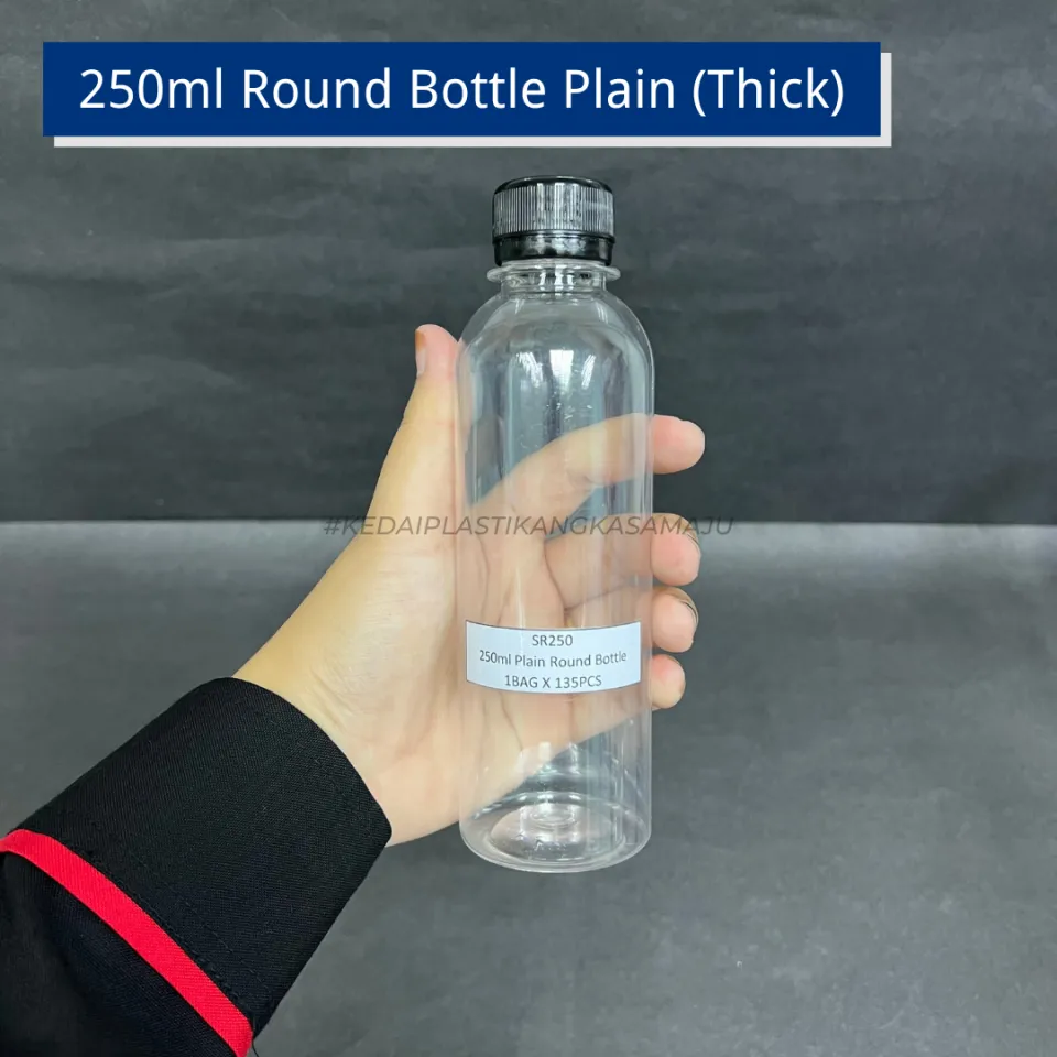 Botol Plastik Black Cap (100ml 120ml 150ml 220ml 250ml 330ml