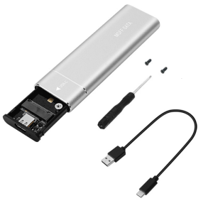 M.2 NVMe Ổ cứng gắn ngoài bao vây Dễ dàng cài đặt vỏ bọc ổ cứng USB 3.1 Gen 2 10gbps truyền dữ liệu