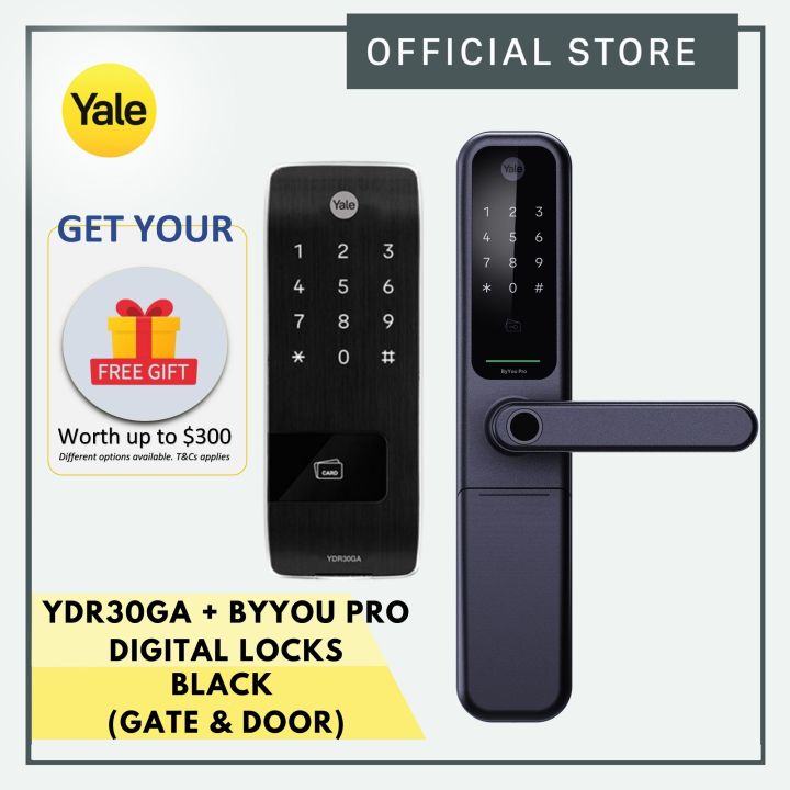Yale YDR30GA Gate + ByYou Pro Mortise Door Lock Bundle (New)