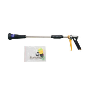 ปืนฉีดน้ำ สำหรับพ่นยา มีปลอกกันละอองย้อนกลับ รดน้ำพืช เกลียวมาตรฐาน หัวฉีดสปริงเกลอร์แรงดันสูง หมุนได้