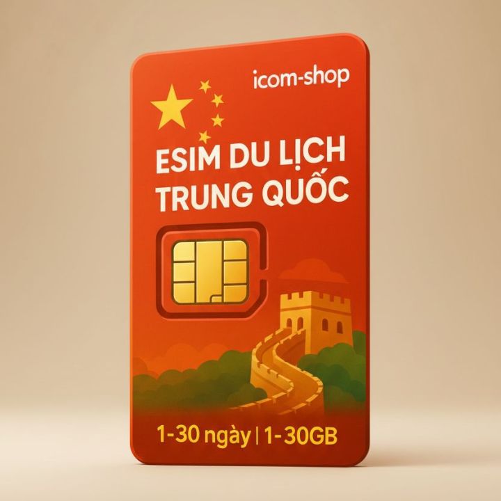 ESIM Du lịch Trung Quốc 4G/5G Tốc Độ Cao, cài đặt nhanh chóng bằng mã ...