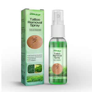 South Moon Tattoo Removal Lotion Spray Natural Gentle Chlorella Tattoo Remover Natural Tattoo Removal Spray Natural Fading Tatoo Removal Lotion Gentle Moisturizing Tattoo Removal Spray Pain Free Tattoo Remover Painless Tattoo Remover（30ml）