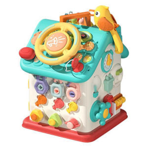 63 in 1 Baby Busy House Early Montessori Educational Toys Motor Skills Train Light Music Mainan Bayi