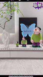 AU Mô hình Hổ Mập cỡ lớn đồ trang trí mô hình Shin-chan cỡ lớn đồ chơi trendy mô hình nhựa vinyl hàng gốc.
