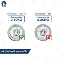 แผ่นน้ำหนัก HFT แผ่นดัมเบล 2.5 kg แผ่นน้ำหนักบาร์เบล ขนาดรู 1 นิ้ว / 2.2ซม. Dumbell Weight Plate -Homefittools. 