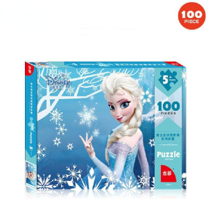 FastShipping 100pcs Frozen Jigsaw Puzzles Elsa Anna Sofia snowWhite Princess Mermaid Snow White Early Educational Toys For Kids birthday Gift
