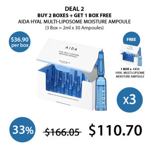 (AIDA) Hyal Multi-Liposome Moisture Ampoule (1 Box = 2ml x 10 Ampoules) - COCOMO