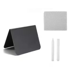 ORIGE HOUSE 12/15/20/25Pcs L-Shaped/A-Shape Small Food Labels with 2pcs White Pen Erasable Message Blackboard Signs Widely Use Reusable Price Tag Writing Board Birthday