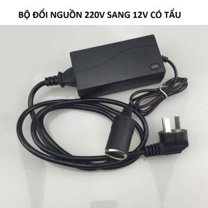 Bộ đổi nguồn 220v sang 12v adapter 220v sang 12v loại cắm tẩu dùng trong gia đình cho máy bơm lốp hút bụi v..v