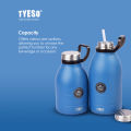 Tyeso 1500ml/1900ml Tumbler Hot & Cold Insulated Large Capacity Tumbler Double Wall Stainless Steel with Straw & Handle. 