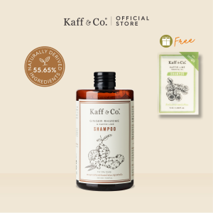 Kaff & Co. แชมพูสำหรับผมมัน ผมร่วง แชมพูสารสกัดเหง้าขิงและน้ำมันมะกรูดสกัดเย็น 300 ml