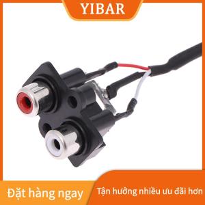 YIBAR Cáp tín hiệu âm thanh 30cm 2 RCA để XH2.54MM-3PIN ổ cắm đầu vào âm thanh giao diện tín hiệu âm thanh mở rộng cho bảng điều khiển Bộ khuếch đại