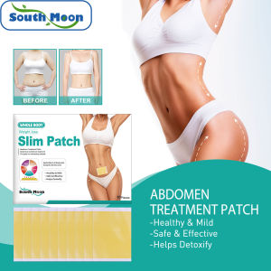 South Moon Slimming Patch Slimming Product Health Weight Loss Abdominal Fat Burner Weight Loss Adhesive Sheet Lazyer Fast Reduce Meat Big Belly Body Beautification Body Shaping Health Care Navel Sticker(10pcs/bag)