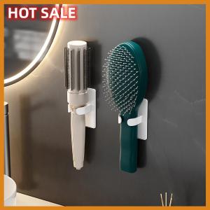🔥🔥🔥dingdaocunz Comb Holder Bathroom Wall Hanging Comb Storage Rack Hair Clip Organizer Air Cushion Comb Holder Creative Plastic Comb Rack