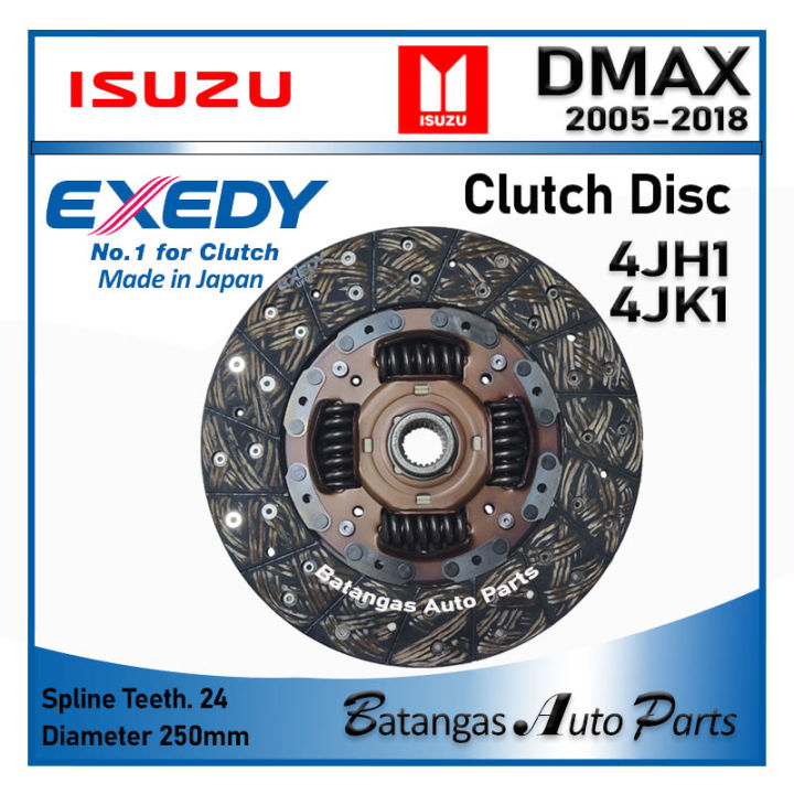 Clutch Disc Isuzu DMAX / FLEXICUBE 4JH1 4JK1 2005-2018 Exedy 4Jh1