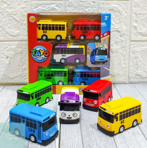 Mainan Anak Bus Tayo The Litte Bus Set 5PCS Pull Back 2088-5
