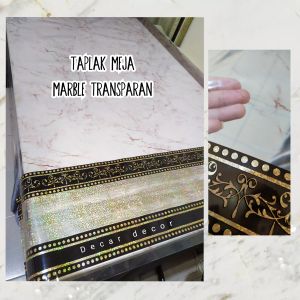 Taplak Meja Tamu Marble Marmer 1 2 3 4 5 Meter Taplak Minimalis Mewah Anti Air Waterproof
