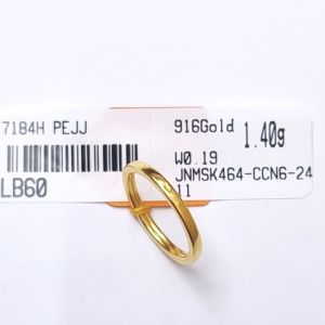 JIN JING CINCIN PLAIN (HOLLOW)SIZE 10-18 EMAS 916 TULEN 1.27G-1.56G