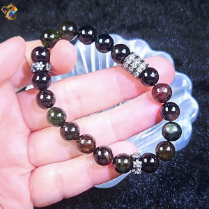 Super Premium Grade Black Beauty Colorful Tourmaline Bracelet