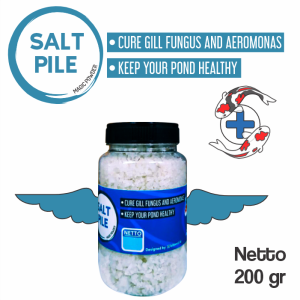 Garam Ikan Toples 200 gr [TOPLES MEDIUM SIZE] Untuk Mencegah dan Mengobati Penyakit Ikan IKANESIA