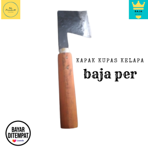 Kapak kupas kelapa baja asli super tajam