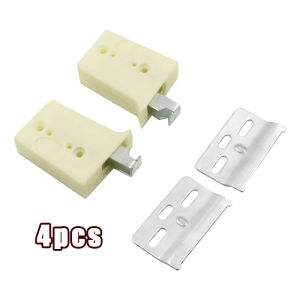 4Pcs Kitchen Cabinet Suspension Bracket White Heavy Duty
