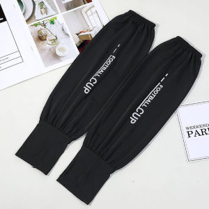 Men Ice Silk Cool Loose Large Arm Sleeves Sun UV Protection Driving Motorcycle Cycling Arm Gloves Long Sleeves Hand Protector Outdoor Arm Hand Cover Sunscreen Cooling Breathable Sunblock Cute Fashion Korean Design