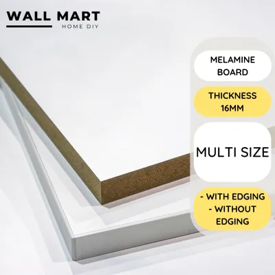 【Ready Stock】Melamine board 16mm white colour board papan putih chipboard cabinet