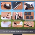 Stapler and Tape Dispenser Set, 11 in 1 Office Supplies Set, Black Desk Accessories with Staple Remover,, Ballpoint Pen, Clear Tape, and 1000pcs Staples. 